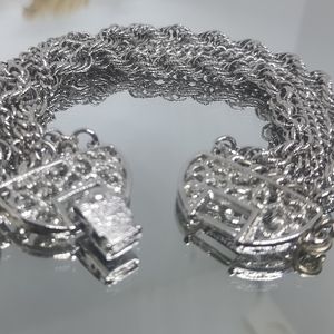 Monet Multi-strand Silver Bracelet